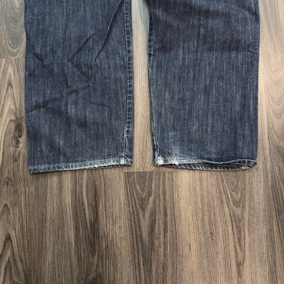 VINTAGE Levi's Silvertab Baggy Wide Leg Carpenter Jeans Mens 36x34(32) Blue Y2K - Picture 5 of 10